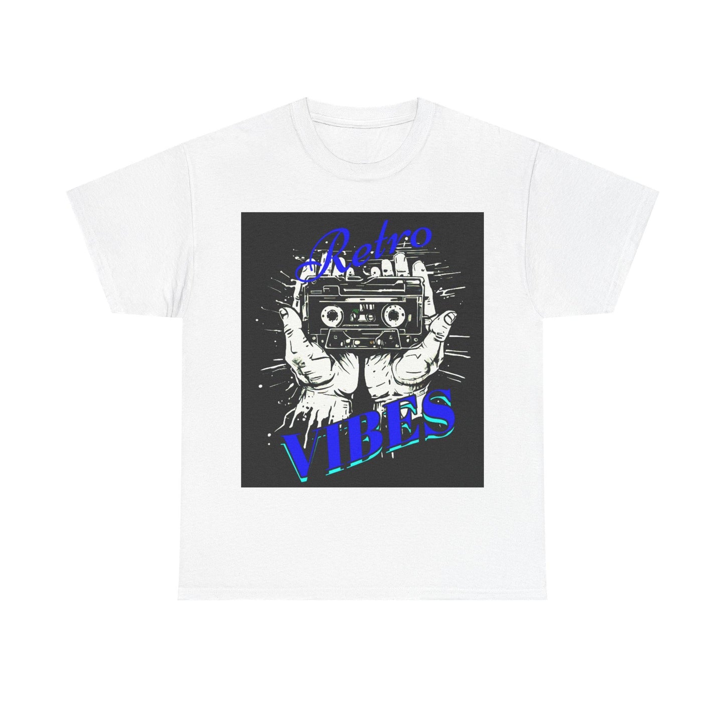 Retro Vibes Unisex Heavy Cotton Tee, Vintage Music Shirt, Casual Everyday Tee, Unique Gift for Music Lovers, Perfect for Concerts