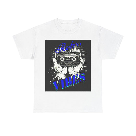 Retro Vibes Unisex Heavy Cotton Tee, Vintage Music Shirt, Casual Everyday Tee, Unique Gift for Music Lovers, Perfect for Concerts