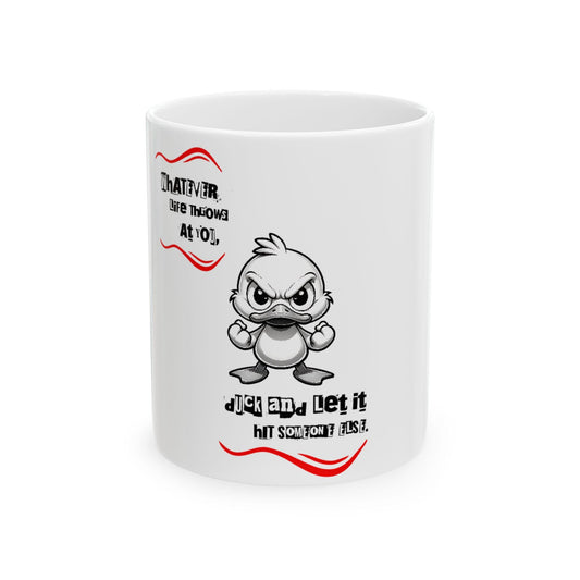 Funny Ceramic Mug: Stress-Relief Coffee Cup with Humorous Design for Relaxation and Smiles