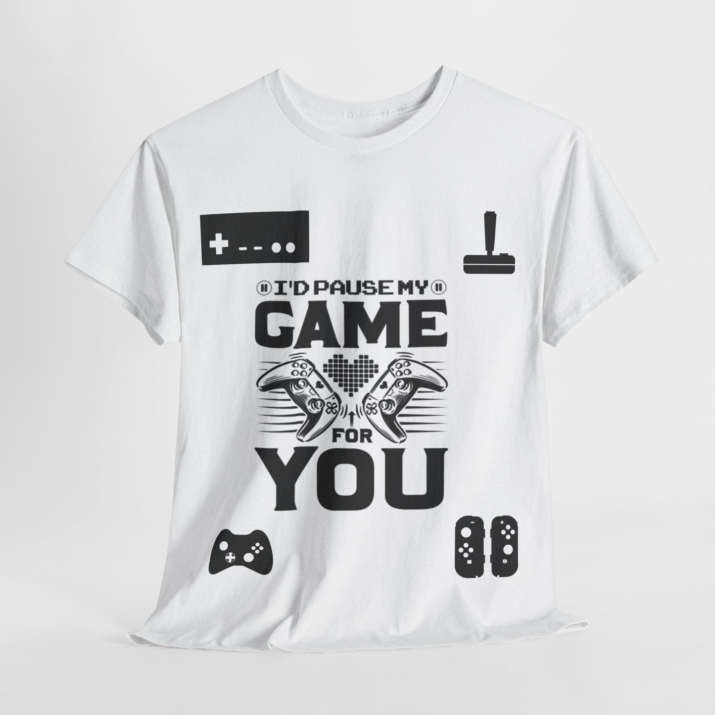 Gaming Lover's Unisex Heavy Cotton Tee, Funny Gamer T-Shirt, Perfect Gift for Gamers, Video Game Apparel, Casual Wear