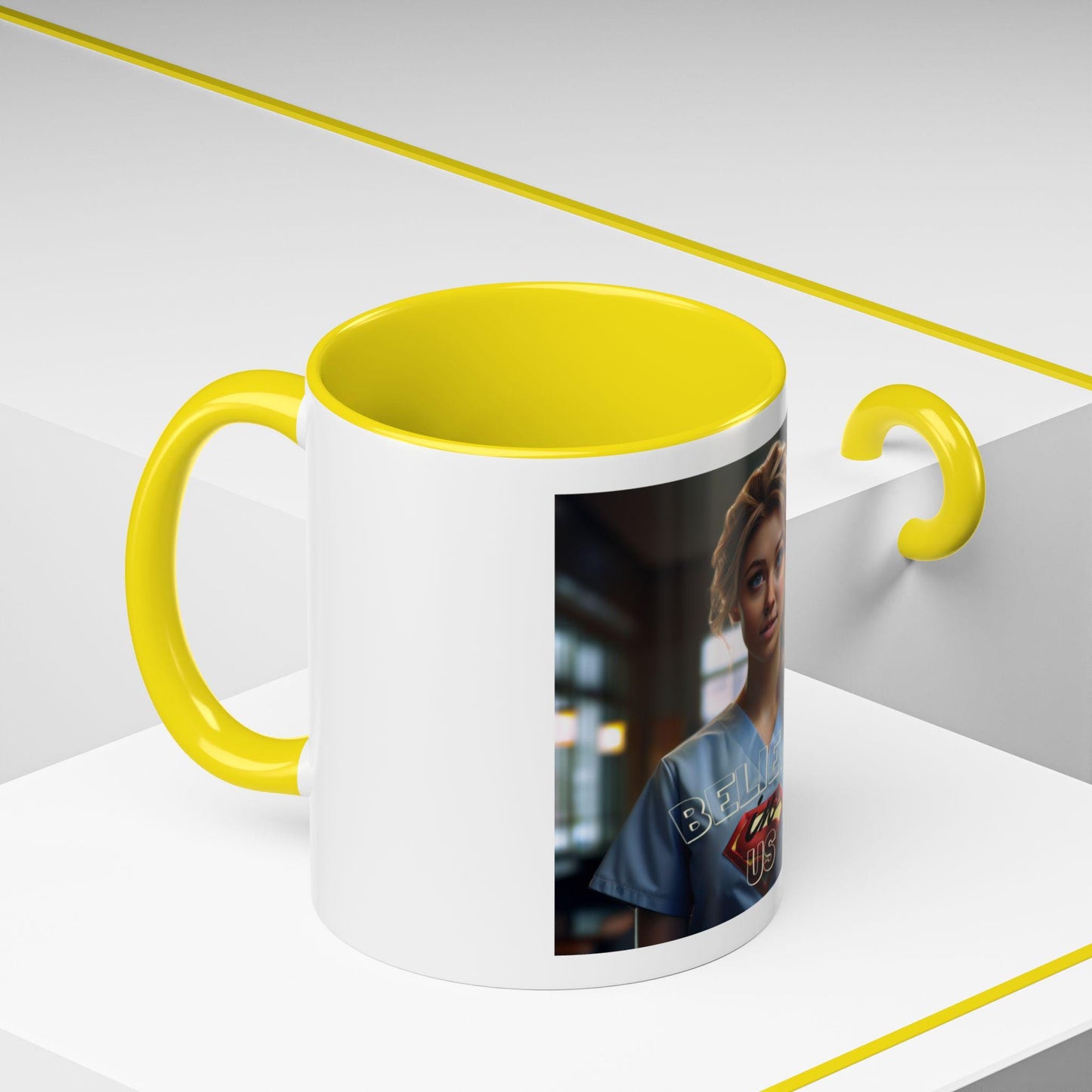 Superhero Nurse Accent Coffee Mug - Believe in Us - Gift for Healthcare Workers, Nurse Appreciation, Motivational Office Mug, [...]