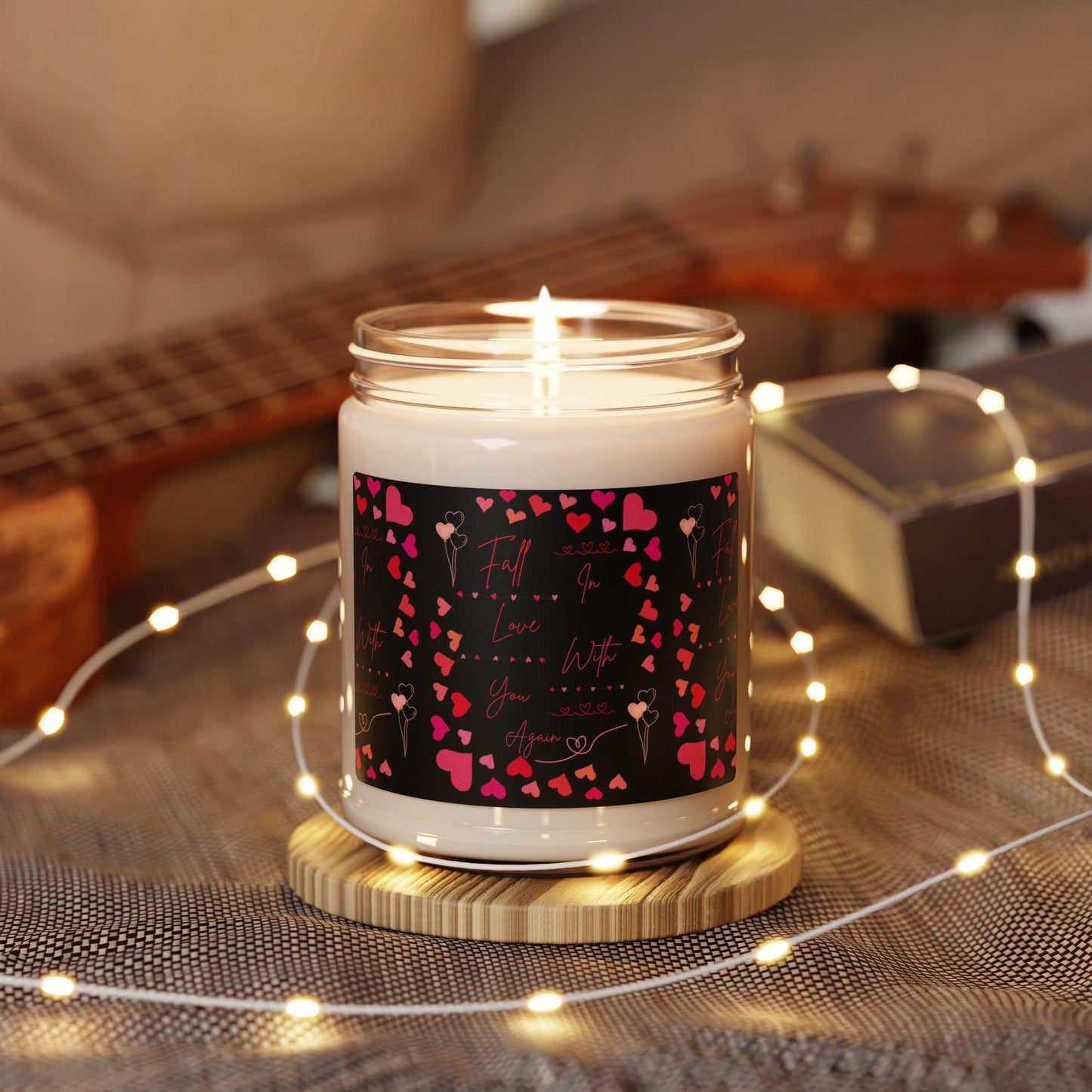 Long-Lasting 9oz Fragrant Soy Candle: Eco-Friendly Handcrafted Home Decor Gift with Aromatic Scent