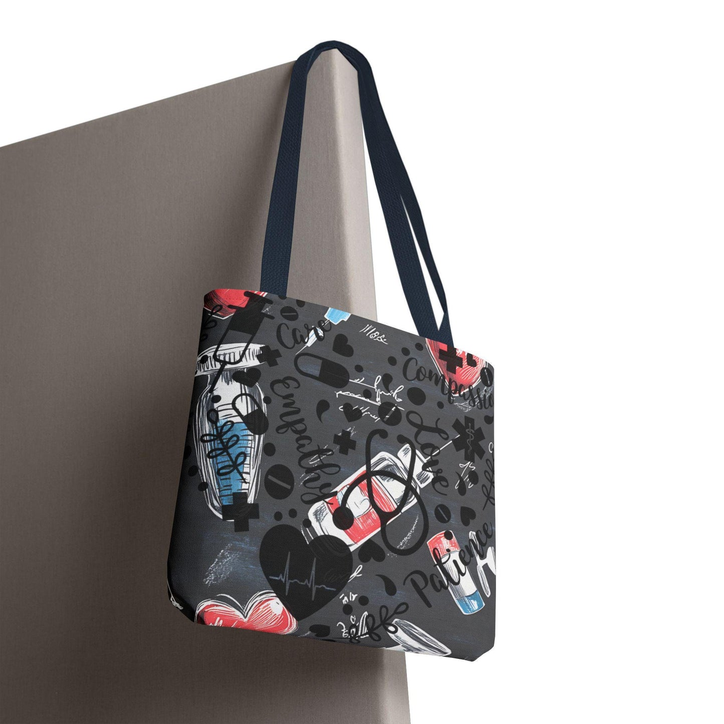 Heartfelt Nurse Tote Bag - Medical Theme, Gift for Healthcare Workers, Nursing School, Hospital Essential, Doctor Appreciation