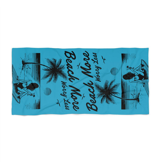 Tropical Beach Towel - Relaxing Vibes for Summer Fun, Ideal for Beach Days, Pool Parties, Vacation Essentials, Gift for sun lovers