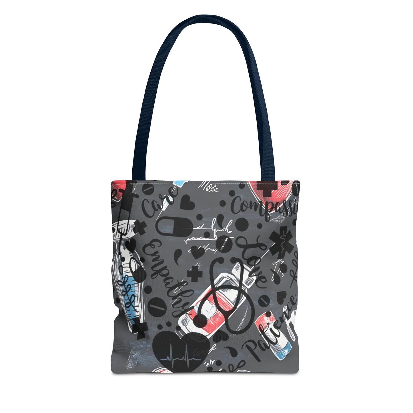 Heartfelt Nurse Tote Bag - Medical Theme, Gift for Healthcare Workers, Nursing School, Hospital Essential, Doctor Appreciation