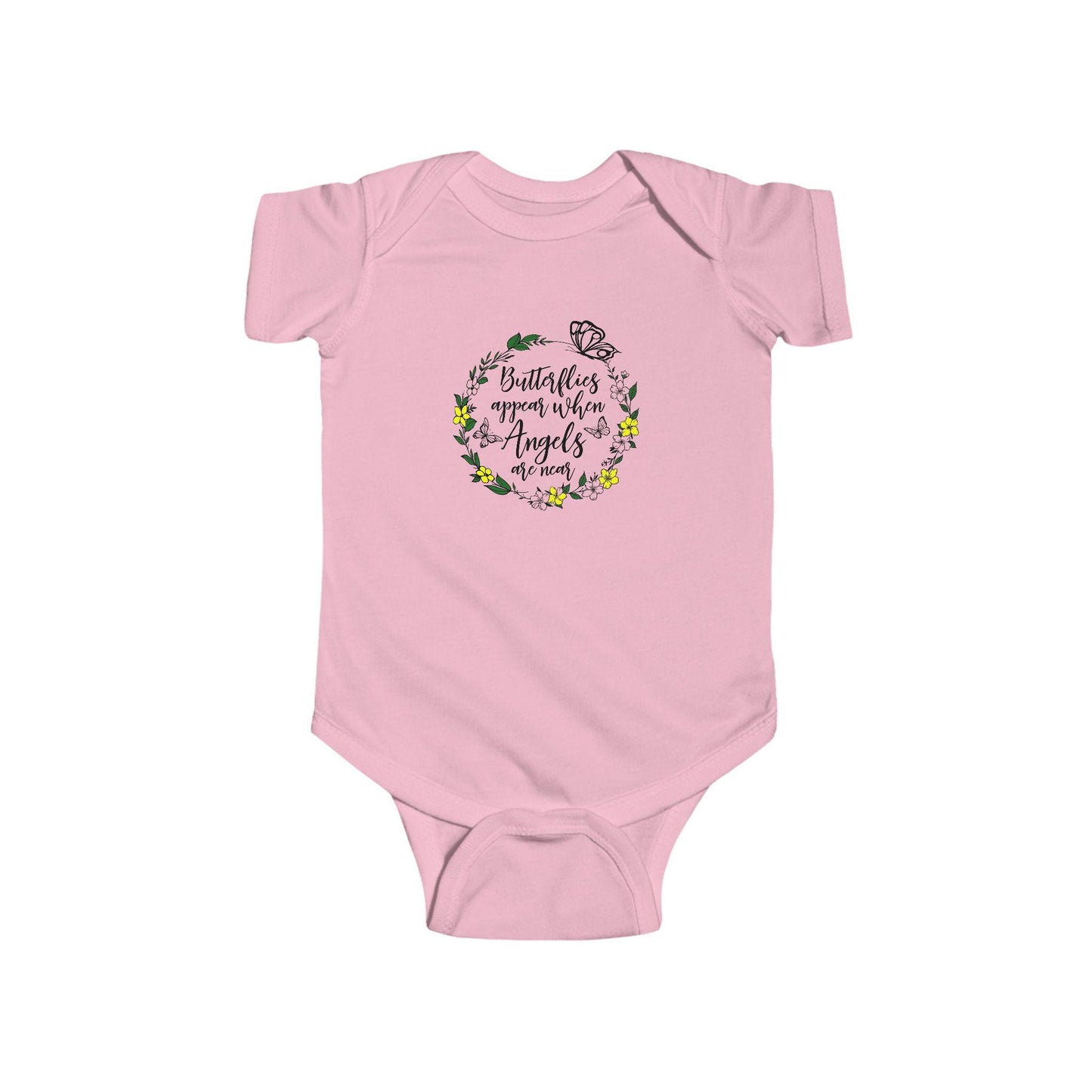 Butterfly Garden Infant Bodysuit - Adorable Baby Outfit, Perfect for Newborn Gifts, Baby Showers, Spring Celebrations, Everyday Wear, Cute